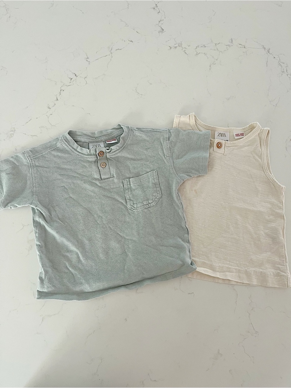 • baby zara two tops •